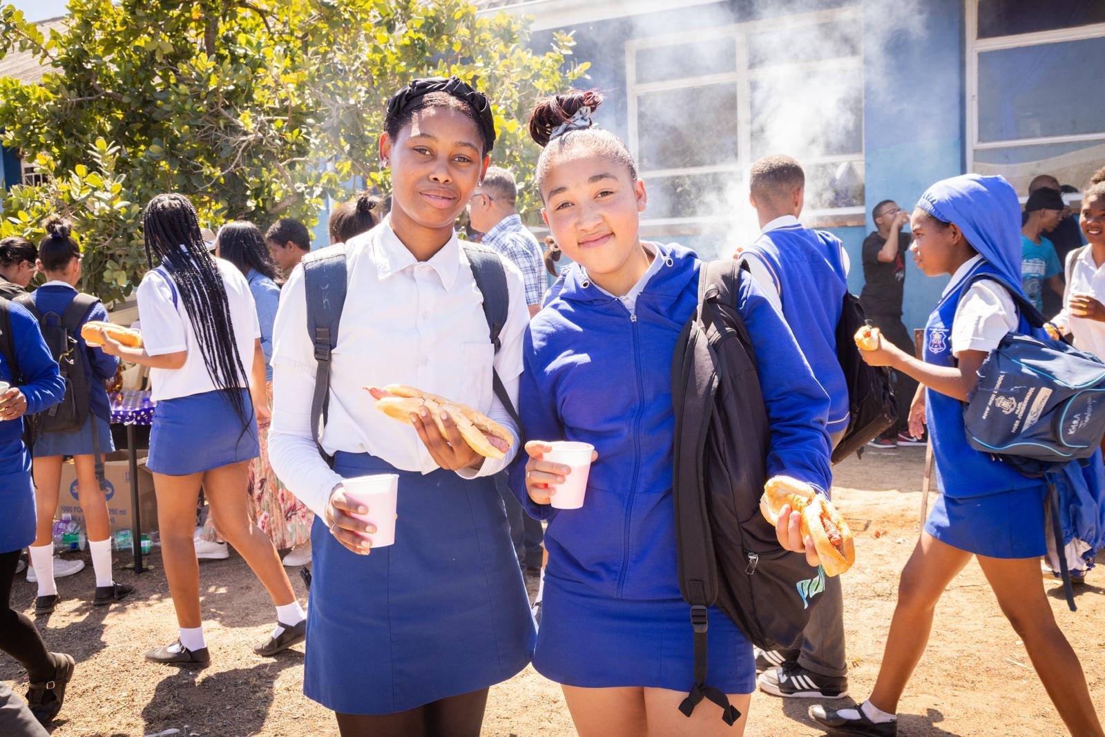 Blessing students with food